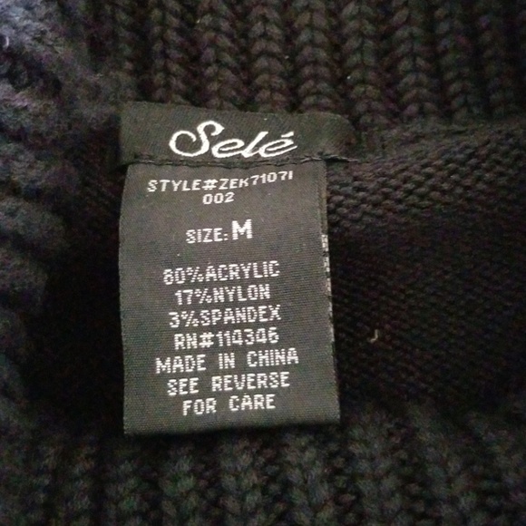 Sele Black Sweater Dress - Picture 7 of 7